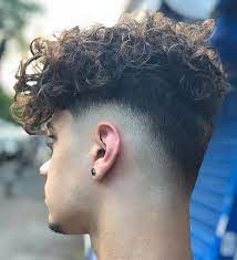 Low Taper Fade Curly Hair Styles For Men